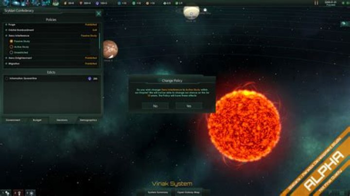 Stellaris Developer Diary #12: Policies & Edicts